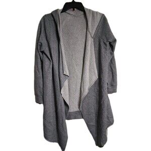 Women's/Jr Girls Juicy Couture 3/4 Sleeve Hooded Waterfall Cardigan Size M